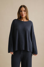 Load image into Gallery viewer, Winter Retreat Merino Cotton Pullover Lake