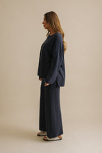 Load image into Gallery viewer, Winter Retreat Merino Cotton Pullover Lake