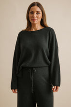 Load image into Gallery viewer, Winter Retreat Merino Cotton Pullover Pine