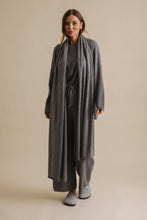Load image into Gallery viewer, Winter Retreat Merino Cotton Wrap Ash