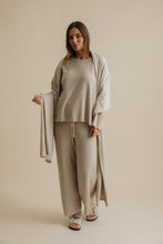 Load image into Gallery viewer, Winter Retreat Merino Cotton Wrap Wheat