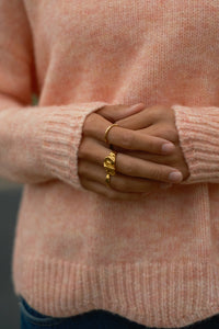 Scallop Jumper Peach