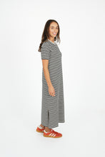 Load image into Gallery viewer, Voyage Striped Dress Black
