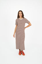Load image into Gallery viewer, Voyage Striped Dress Brown