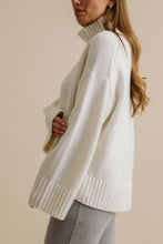 Load image into Gallery viewer, Talamaya Elevate Mock Merino Cashmere Pullover cream