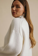 Load image into Gallery viewer, Talamaya Elevate Mock Merino Cashmere Pullover cream