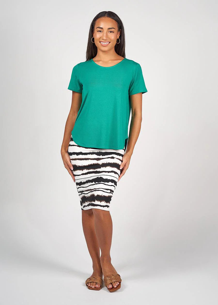 The Janis Tee - Emerald Green