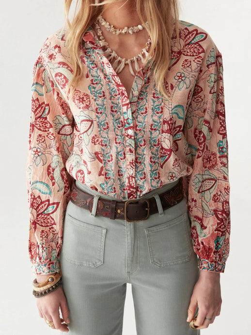 Tito Blouse Shrimp Tropicana