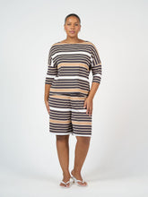 Load image into Gallery viewer, Simone Wide Leg Bamboo Shorts - Stripe