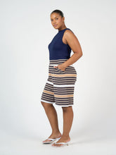Load image into Gallery viewer, Simone Wide Leg Bamboo Shorts - Stripe