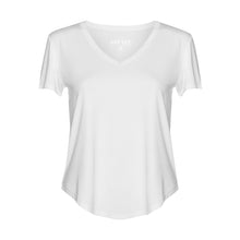 Load image into Gallery viewer, Veronica V Neck Tee - White