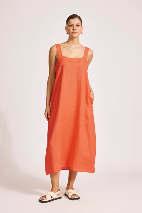 eb & ive Miramar Tank Maxi Dress Coral