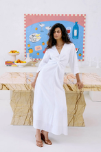 Load image into Gallery viewer, eb &amp; ive Miramar Twist Maxi Dress white