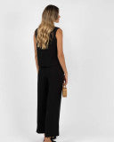 Load image into Gallery viewer, Fleetwood Linen Pant Black