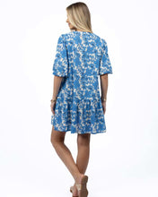 Load image into Gallery viewer, Fleur Smock Dress Blue/Stone