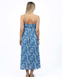 Load image into Gallery viewer, Fleur Sway Dress Blue/Stone
