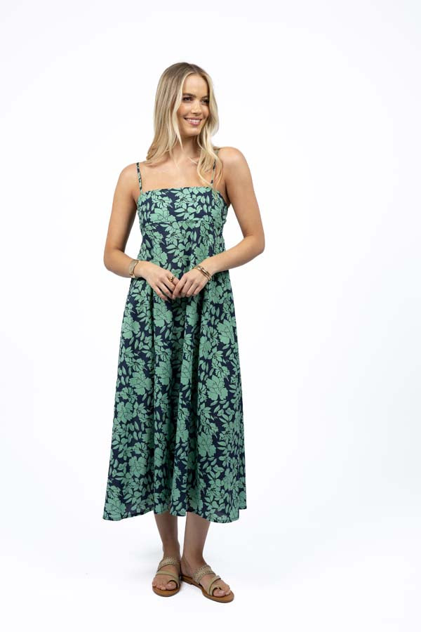 Fleur Sway Dress Mint/Navy