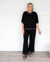 Load image into Gallery viewer, Carey Bamboo Culotte Black
