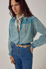 Load image into Gallery viewer, Maria Shirt Blue Ink