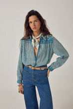 Load image into Gallery viewer, Maria Shirt Blue Ink