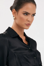 Load image into Gallery viewer, Polished Curved Dome Earrings Silver