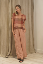 Load image into Gallery viewer, Carina Box Top Cameo Brown Check