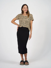 Load image into Gallery viewer, Maxi Bamboo Whitney Tube Skirt Black