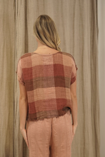 Load image into Gallery viewer, Carina Box Top Cameo Brown Check