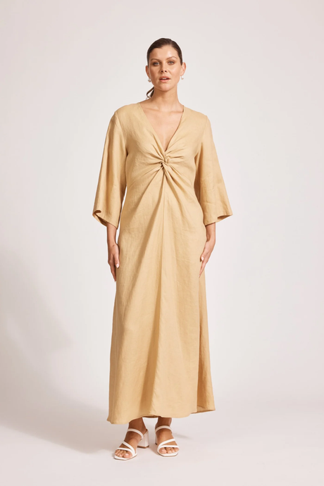 Miramar Twist Maxi Dress - Caramel