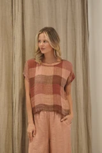 Load image into Gallery viewer, Carina Box Top Cameo Brown Check