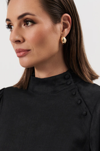 Load image into Gallery viewer, Polished Curved Dome Earrings Gold