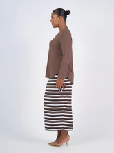 Load image into Gallery viewer, Adele Long Sleeve Bamboo Top - Chocolate