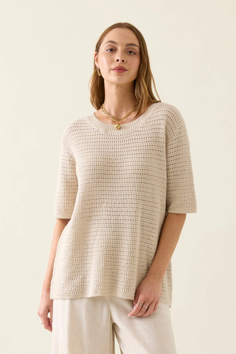 Sylvie Knit Tshirt - Canvas