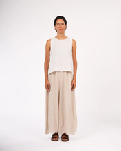 Load image into Gallery viewer, Eadie Linen Pants in Fine Houndstooth Natural