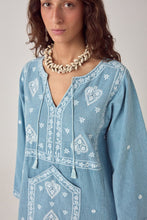Load image into Gallery viewer, Ganga Tunic Nomad Blue