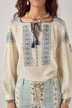 Load image into Gallery viewer, Claudia Blouse Lapislazuli