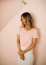 Load image into Gallery viewer, Janis Bamboo Tee Crystal Rose