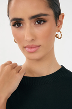 Load image into Gallery viewer, Metal Ball End Mini Hoops Gold