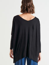 Load image into Gallery viewer, Kyoto V-Neck Tee Black