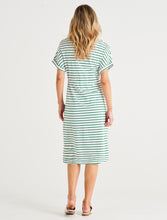 Load image into Gallery viewer, Liza Dress Meadow Green Stripe
