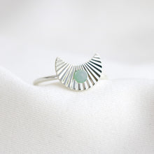 Load image into Gallery viewer, Wild Heart Ring in Silver with Green Amazonite