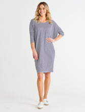 Load image into Gallery viewer, Lucia Dress Navy/White Stripe