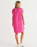 Load image into Gallery viewer, Maxine T-Shirt Dress Azalea