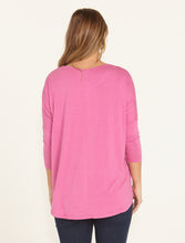 Load image into Gallery viewer, Milan 3/4 Sleeve Top Winter Pink