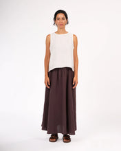 Load image into Gallery viewer, Lucie Linen Maxi Skirt Chocolate