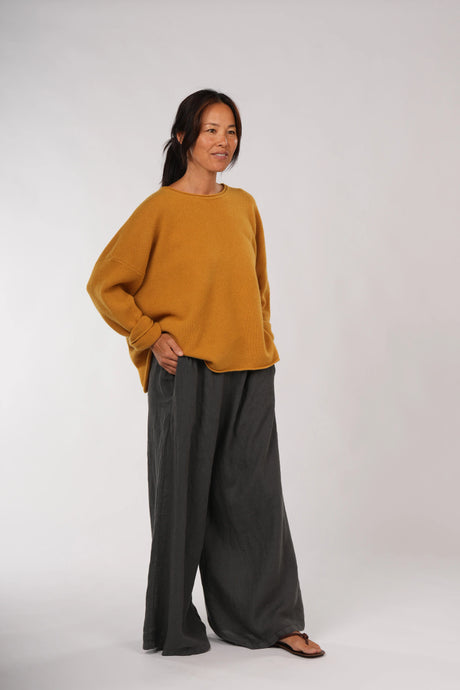 Montaigne 100% New Zealand Wool Jumper Mustard