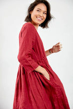 Load image into Gallery viewer, Journee Baggy Italian Linen Dress