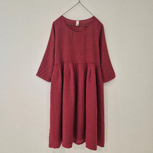 Journee Baggy Italian Linen Dress