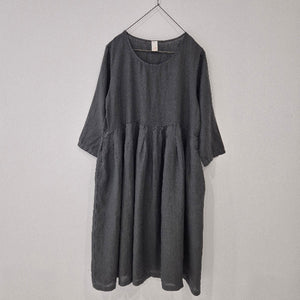 Journee Baggy Italian Linen Dress