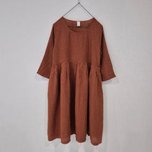 Load image into Gallery viewer, Journee Baggy Italian Linen Dress